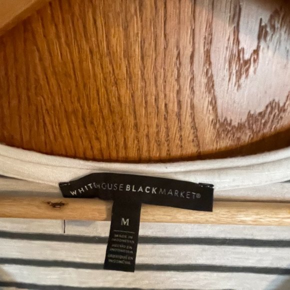 White and Green Striped Jetsetter Tshirt - Picture 3 of 3